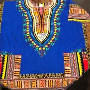Big Mama Dakishi shirt bright blue one size NWOT